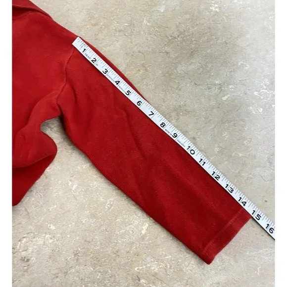 Ducati Boy’s Unisex Zip-Up Red Sweater Jumper 4/6 A Youth Made in Greece Vintage